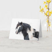 "Winter King"-briefkaart Kaart (Gele Bloem)