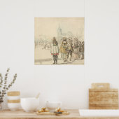 Winter King - Hendrick Avercamp Fine Art Poster (Keuken)
