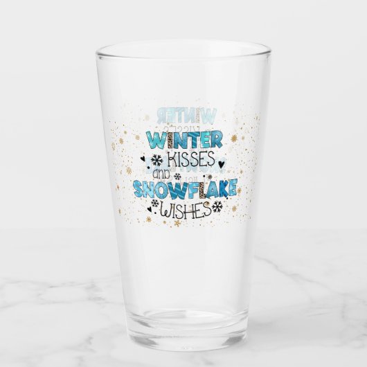Winter Kisses aanpassen Glas (Voorkant)