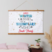 Winter Kisses aanpassen Hangend Wandkleed (Slaapkamer)