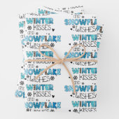 Winter Kisses aanpassen Inpakpapier Vel (In situ)