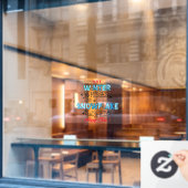 Winter Kisses aanpassen Raamsticker (Cafe Raam)