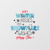 Winter Kisses aanpassen Raamsticker (Vel)
