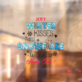 Winter Kisses aanpassen Raamsticker (Vel 2)