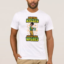 Winter Kisses Sneeuwvlok Wensen Zwart Vrouw Sista