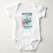 Winter Kisses Snowflake Wishes Romper (Voorkant)