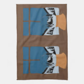 Winter Kitchen Towel - Snow Globe on Window Sill - Theedoek (Verticaal)