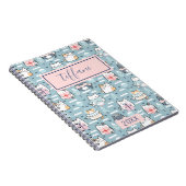 Winter Kitty Cats Spiral Photo Notitieboek (Rechterzijde)