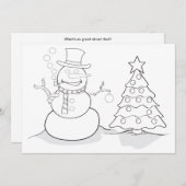 Winter Kleur me kaart (Voorkant / Achterkant)