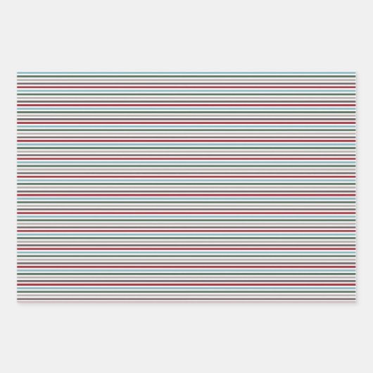 Winter Kleuren Inpakpapier Plat Vel Set 12 (Voorkant)