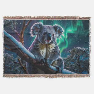 Winter Koala en Zuiderlicht Deken