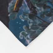 Winter Koala en Zuiderlicht Fleece Deken (Hoek)