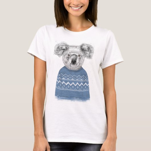 Winter koala t-shirt (Voorkant)