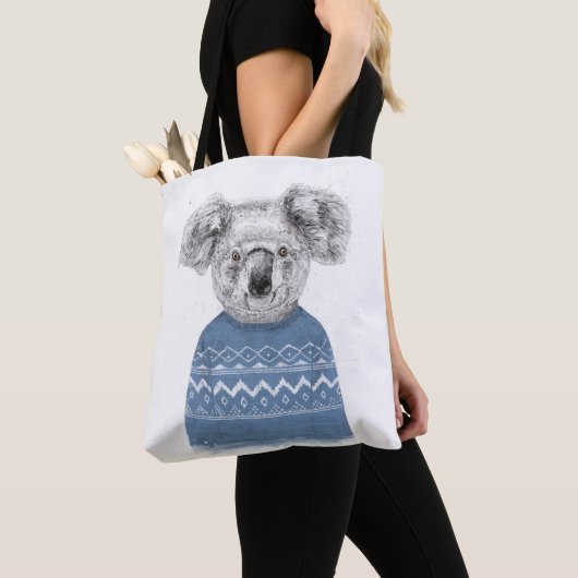 Winter koala tote bag (Dichtbij)