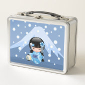 Winter Kokeshi Doll - Blue Mountain Geisha Girl (Voorkant)