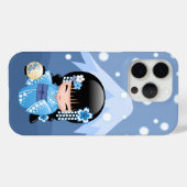 Winter Kokeshi Doll - Blue Mountain Geisha Girl Case-Mate iPhone Case (Achterkant (horizontaal))