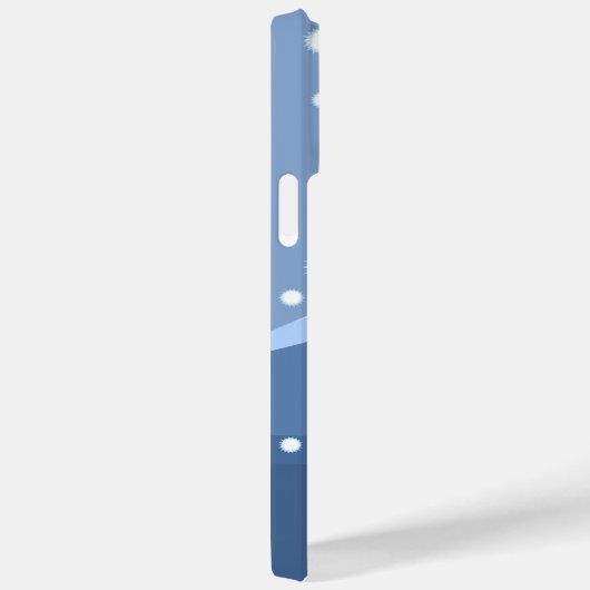 Winter Kokeshi Doll - Blue Mountain Geisha Girl Case-Mate iPhone Case (Achterkant / Rechts)