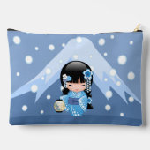 Winter Kokeshi Doll - Blue Mountain Geisha Girl Etui (Achterkant)