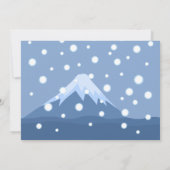 Winter Kokeshi-pop - Geisha-meisje verjaardagsfees Kaart (Achterkant)