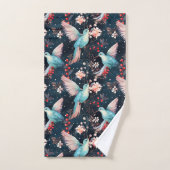 Winter Kolibriepatroon Bad Handdoek (Handdoek)