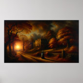 'Winter komt eraan' Schilderij  Poster (Voorkant)