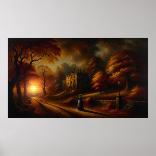 'Winter komt eraan' Schilderij  Poster (Voorkant)