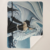 Winter Koningin Witte Draak Fantasie Sherpa Deken (Voorkant)