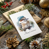 Winter Kookaburra Wensen, op maat Briefkaart