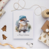 Winter Kookaburra Wensen, op maat Briefkaart