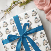 Winter Kookaburra Wensen, op maat Cadeaupapier