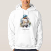 Winter Kookaburra Wensen, op maat Hoodie (Voorkant)