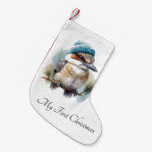Winter Kookaburra Wensen, op maat Kleine Kerstsok (Voorkant (Hangend))