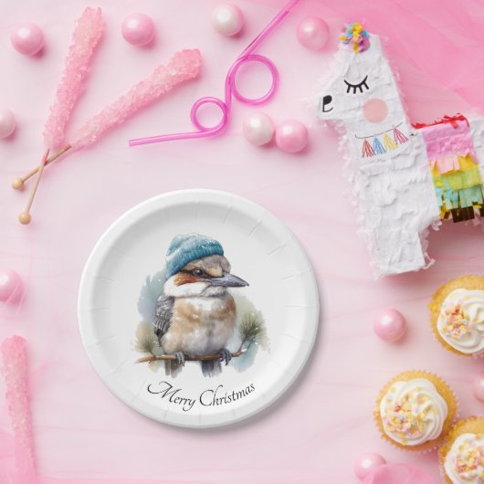 Winter Kookaburra Wensen, op maat Papieren Bordje (Feest)