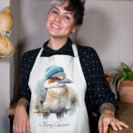 Winter Kookaburra Wensen, op maat Schort