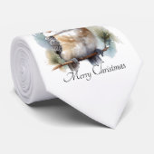 Winter Kookaburra Wensen, op maat Stropdas (Opgerold)