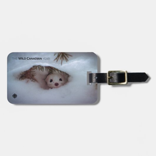 Winter - Korte zandspiering Bagagelabel (Voorkant horizontaal)