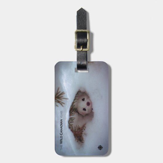 Winter - Korte zandspiering Bagagelabel (Voorkant verticaal)