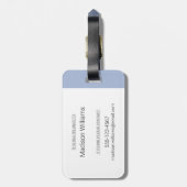 Winter - Korte zandspiering Bagagelabel (Achterkant verticaal)