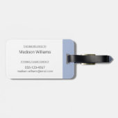 Winter - Korte zandspiering Bagagelabel (Achterkant horizontaal)