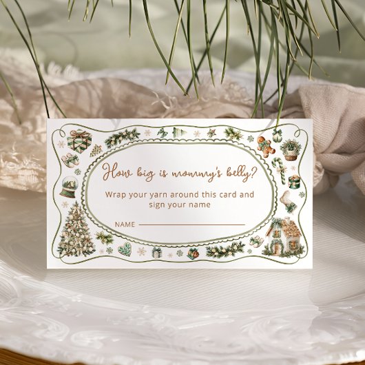 Winter koud buiten hoe groot is mama's buik informatiekaartje