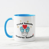 Winter Koude Handen Warm Hart, Kerstcadeau Mok (Links)