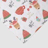 Winter Koude Vakantie Kerst Rustiek Kraft Land Tissuepapier (Detail)