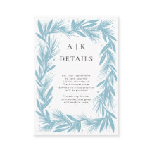 Winter krans moderne bruiloft details