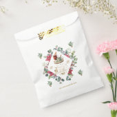 Winter Krans Script Wens je een Prettig Kerstfeest Bedankzakje (Gezegeld)