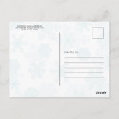 Winter Krans Script Wens je een Prettig Kerstfeest Briefkaart (Achterkant)