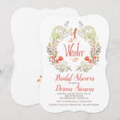 Winter Krans Uitnodiging (Voorkant / Achterkant)