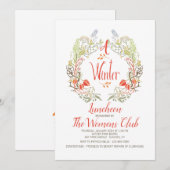 Winter Krans Uitnodiging (Voorkant / Achterkant)