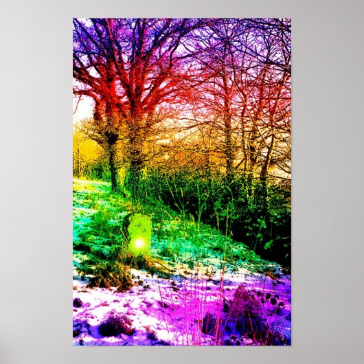 Winter kunst geest poster (Voorkant)