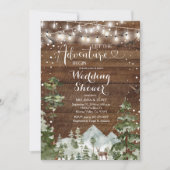 Winter Laat het avontuur beginnen Trouwdouche Kaart (Voorkant)