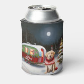 Winter Labrador Caravan Kerstavontuur Blikjeskoeler (Blikje Achterkant)